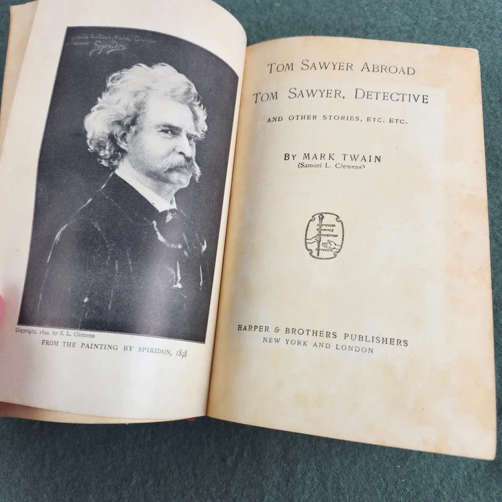 Mark Twain's Works Tom Sawyer Abroad Author's National‎ Ed Harpers 1896